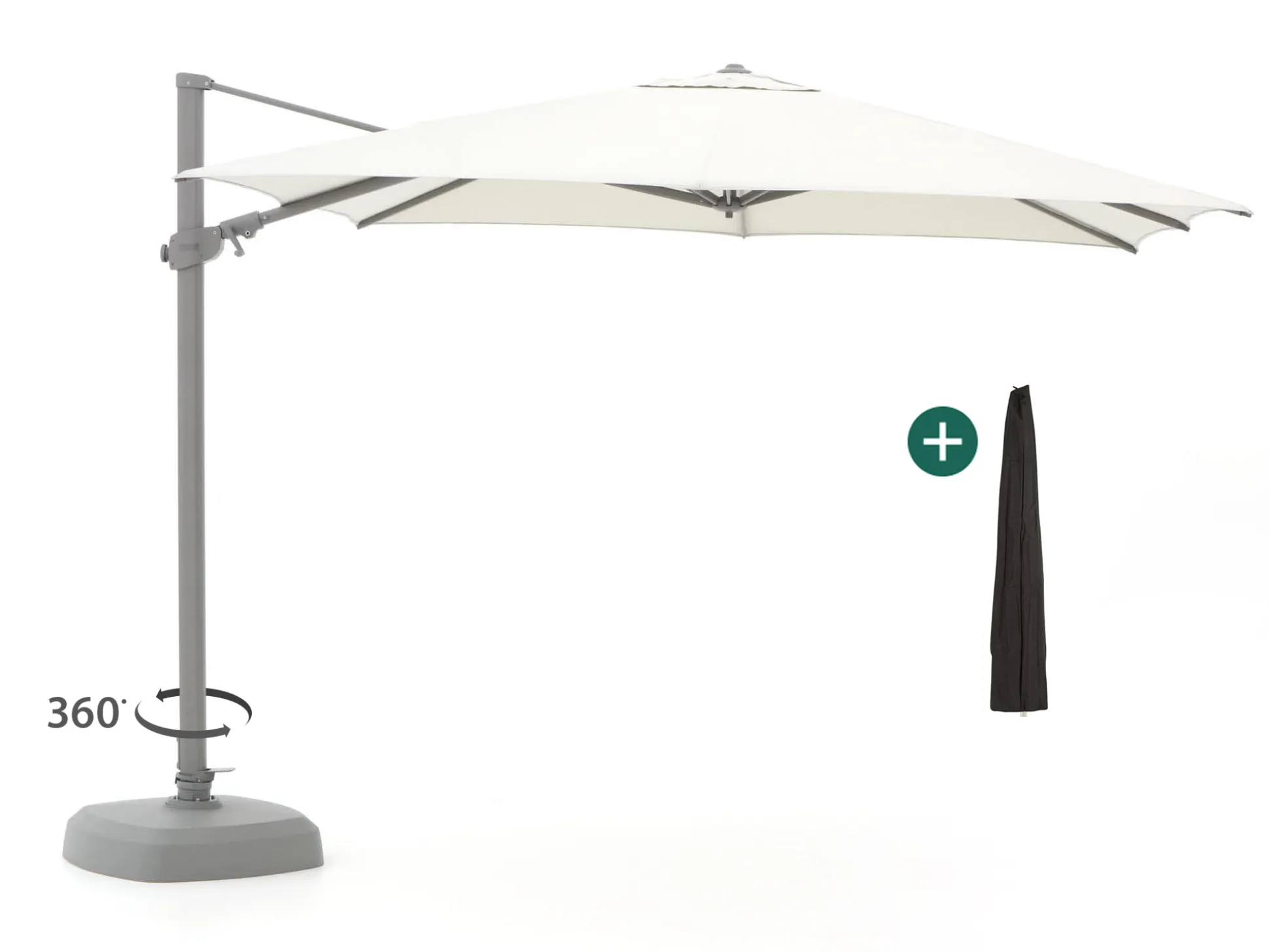 Shadowline Austin zweefparasol 300x300cm