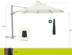 Shadowline Austin zweefparasol ø 350cm