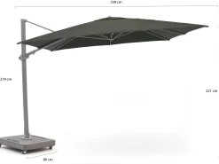 Shadowline Austin zweefparasol 300x300cm