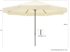 Shadowline Bonaire parasol ø 400cm