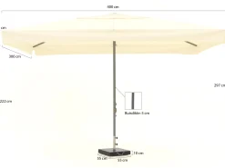 Shadowline Bonaire parasol 400x300cm