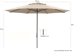 Shadowline Cuba parasol ø 400cm