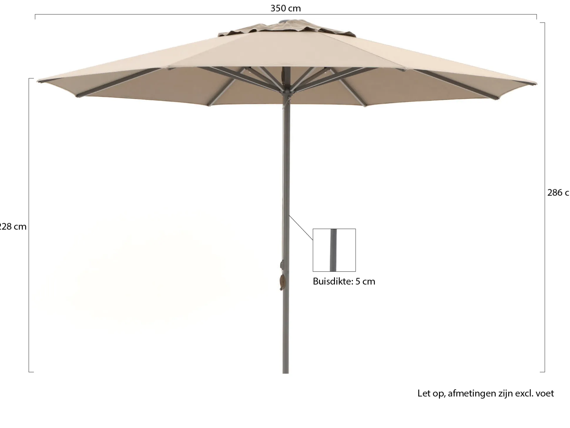 Shadowline Cuba parasol ø 400cm