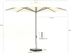 Shadowline Cuba parasol ø 350cm