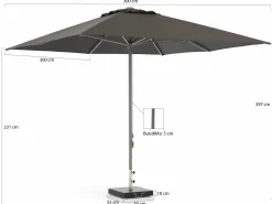 Shadowline Cuba parasol 300x300cm