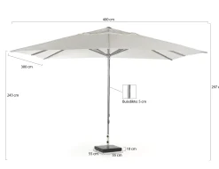 Shadowline Cuba parasol 400x300cm