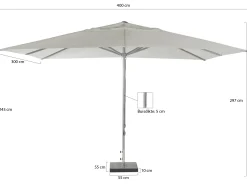 Shadowline Cuba parasol 400x300cm