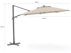 Shadowline Francisco zweefparasol ø330cm