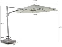Shadowline Francisco zweefparasol ø330cm