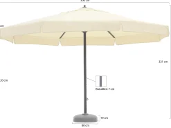Shadowline Jamaica parasol ø 500cm