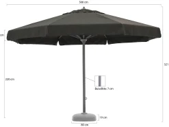Shadowline Java parasol ø 500cm