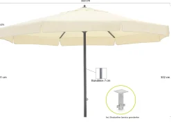 Shadowline Java parasol ø 500cm