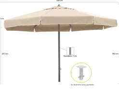 Shadowline Java parasol ø 500cm