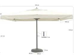 Shadowline Java parasol 450x450cm