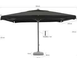 Shadowline Java parasol 450x450cm