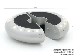 Shadowline LED parasolverlichting met speaker
