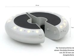 Shadowline LED parasolverlichting met speaker