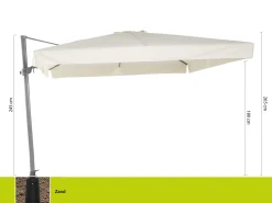 Shadowline Miami zweefparasol 300x300cm
