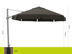 Shadowline Miami zweefparasol ø 350cm