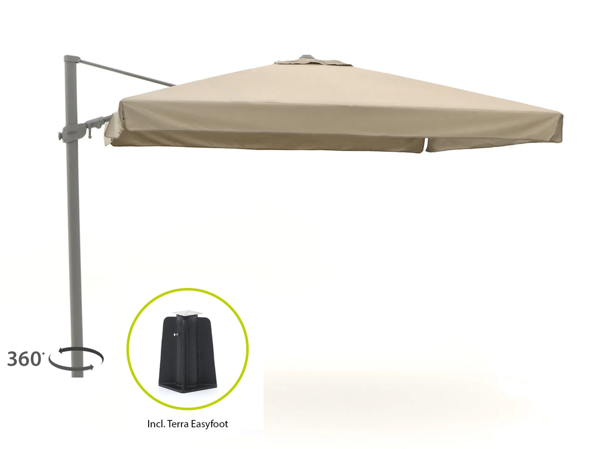 Shadowline Miami zweefparasol 300x300cm