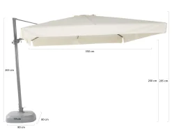 Shadowline Miami zweefparasol 300x300cm