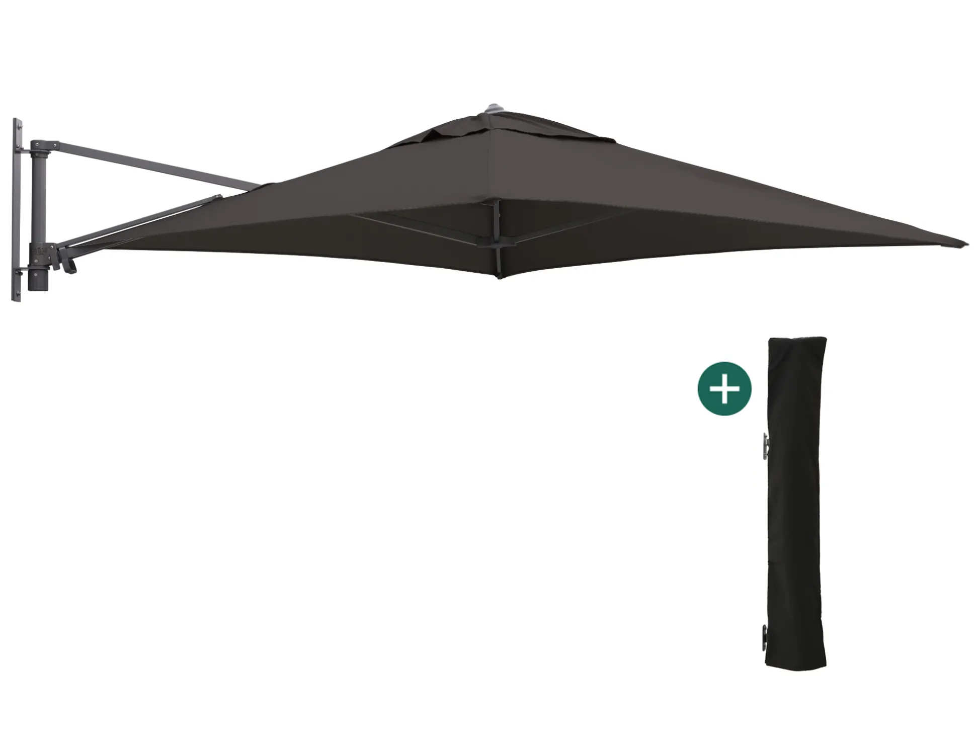 Shadowline muurparasol 200x200cm