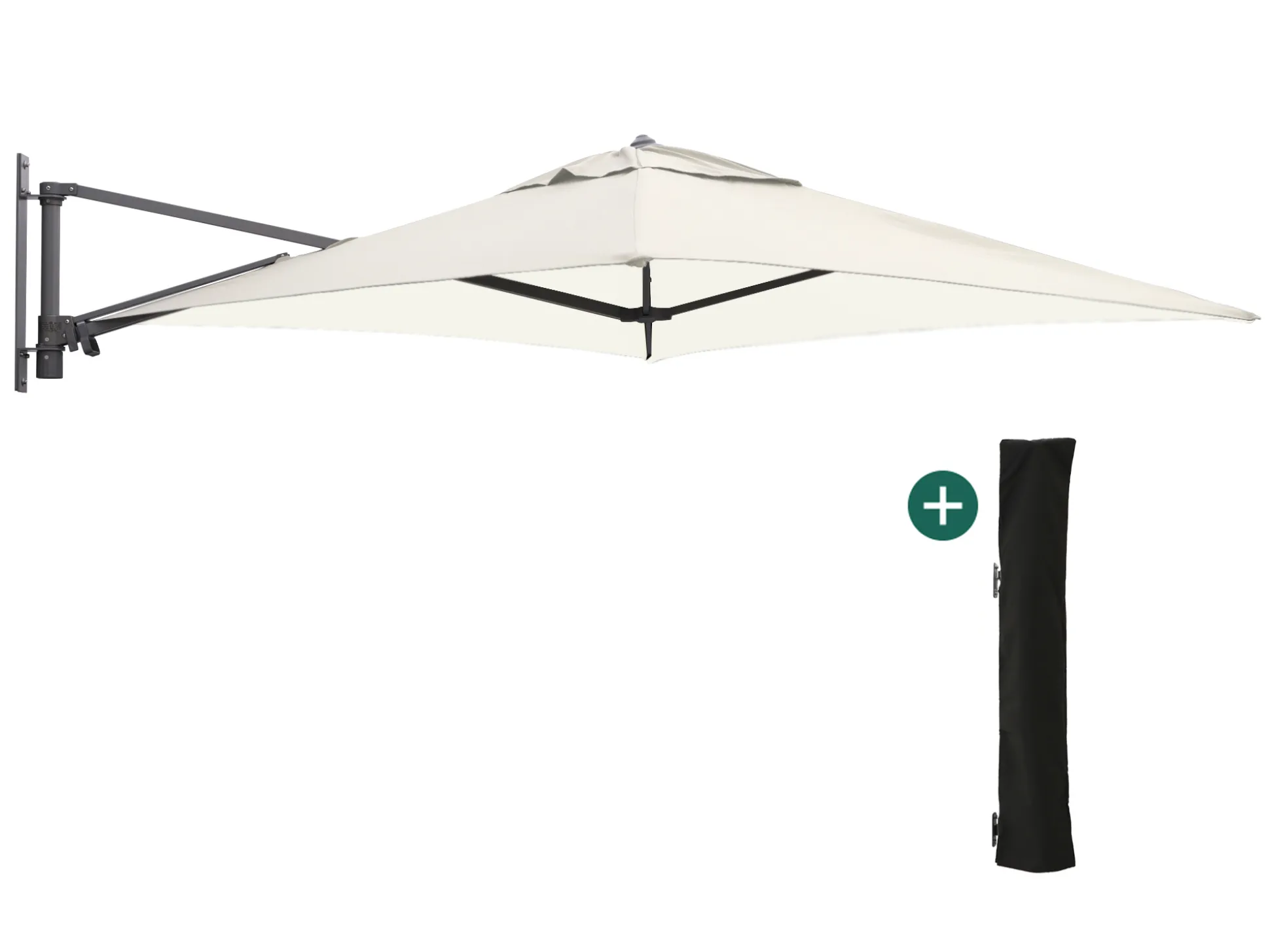 Shadowline muurparasol 200x200cm