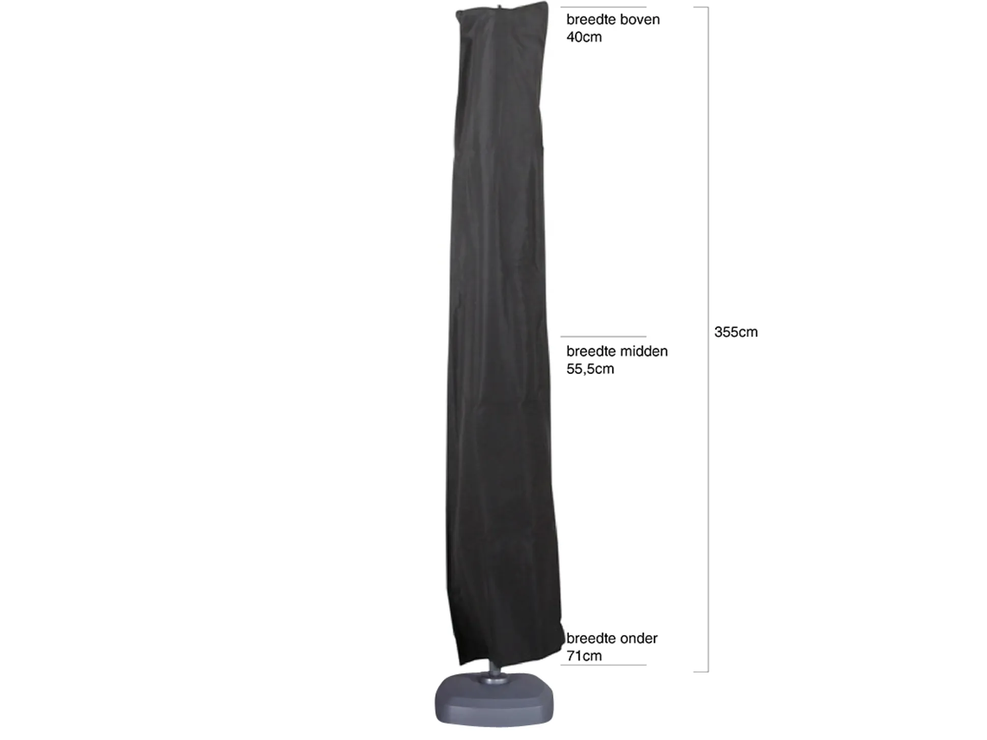 Shadowline Parasol beschermhoes Horeca XXL
