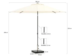 Shadowline Push-up parasol ø 300cm