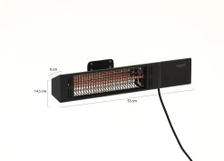 Sunred Ultra Fortuna muur terrasverwarmer 1500 Watt