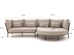 SUNS Bardi chaise longue loungeset 2-delig links