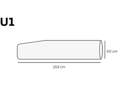 SUNS beschermhoes U1 t.b.v. Novara zweefparasol 300x400cm
