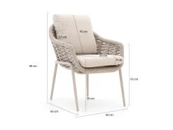 SUNS Casto/Nova ø170cm dining tuinset 9-delig