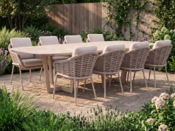 SUNS Casto/Palermo 280cm dining tuinset 9-delig