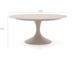 SUNS Dolce/Nova ø170cm dining tuinset 9-delig