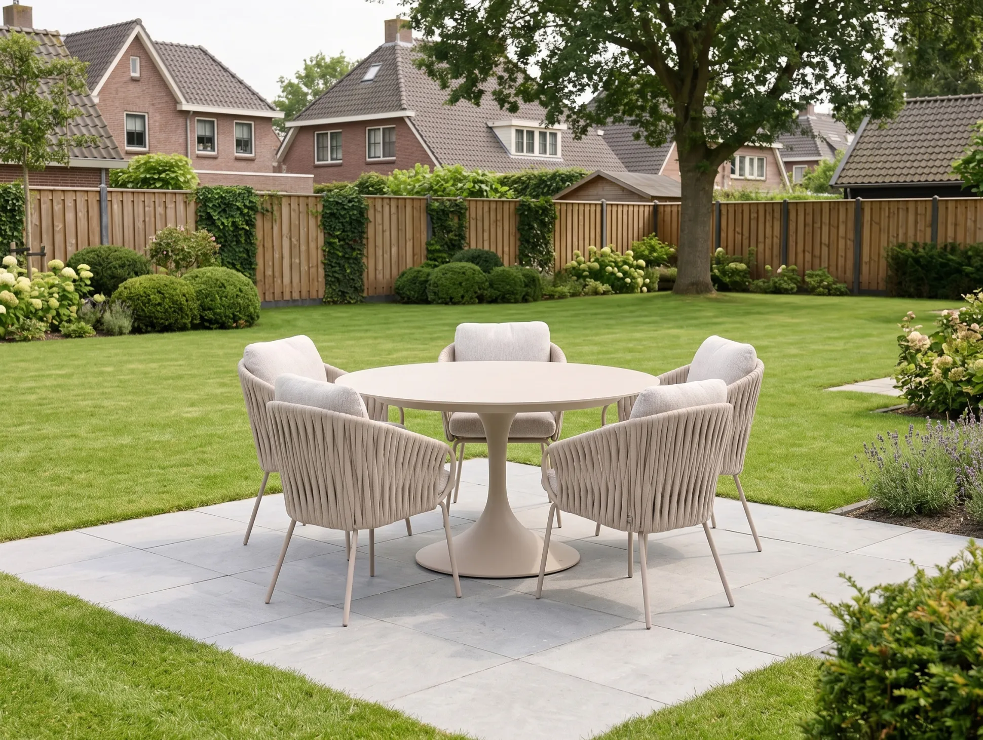 SUNS Dolce/Nova ø150cm dining tuinset 6-delig