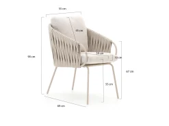 SUNS Dolce/Palermo 280cm dining tuinset 9-delig
