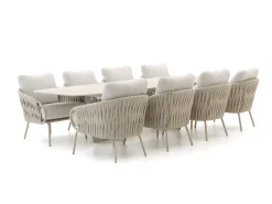 SUNS Dolce/Palermo 280cm low dining tuinset 9-delig
