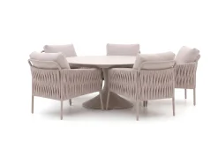 SUNS Fiave/Nova ø150cm low dining tuinset 6-delig
