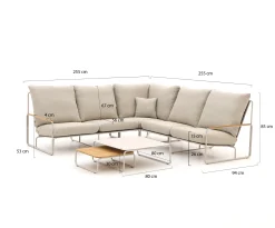 SUNS Merano hoek loungeset 5-delig
