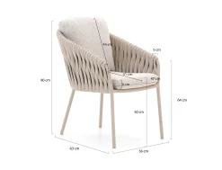 SUNS Nappa/Nova ø170cm dining tuinset 7-delig
