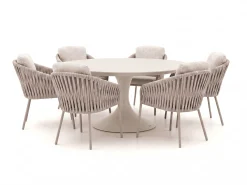 SUNS Nappa/Nova ø170cm dining tuinset 7-delig
