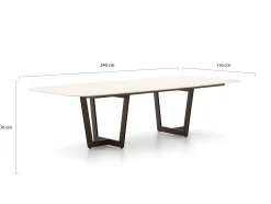 SUNS Nappa/Palermo 240cm dining tuinset 7-delig