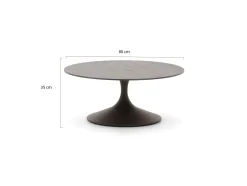 SUNS Nova lounge tuintafel ø80cm (h:34,5cm)