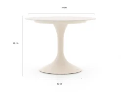 SUNS Nova low bartafel ø 130cm (h: 95cm)