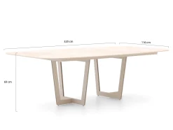 SUNS Palermo dining tuintafel 320x116x69cm