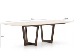 SUNS Palermo low dining tuintafel 280x116x69cm