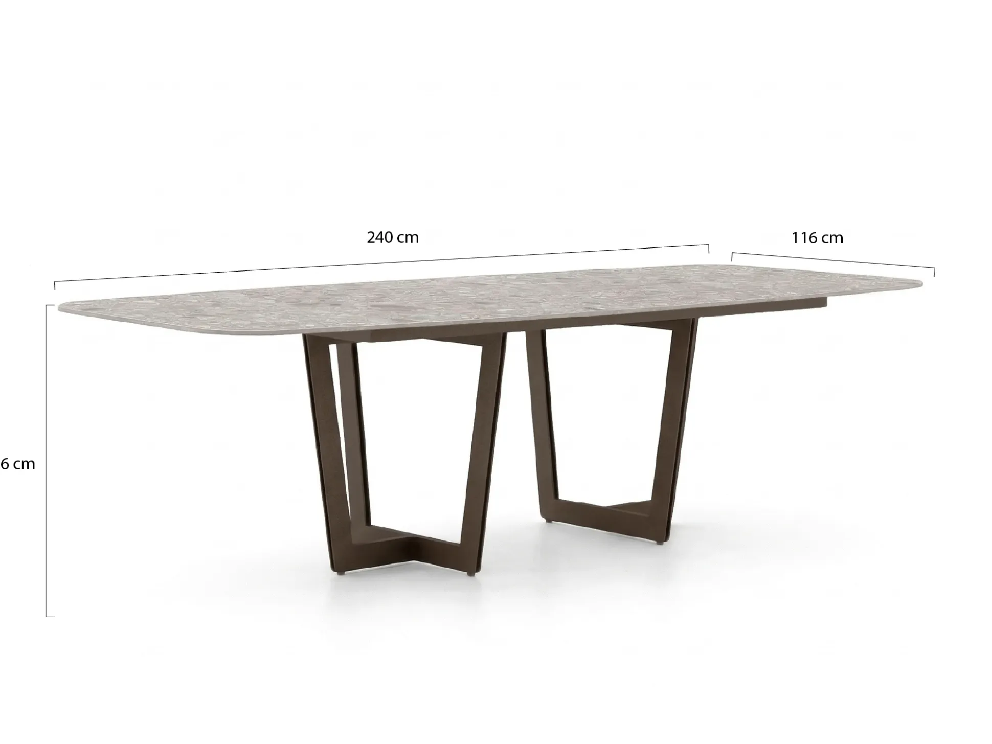 SUNS Punta/Palermo 240cm dining tuinset 7-delig