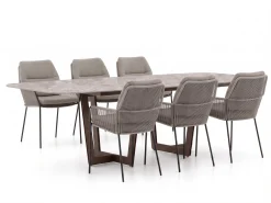 SUNS Punta/Palermo 240cm dining tuinset 7-delig