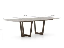 SUNS Punta/Palermo 240cm dining tuinset 7-delig